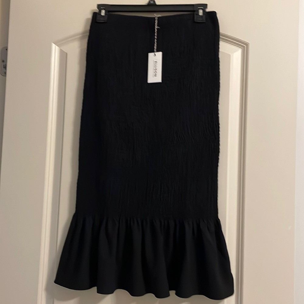 Ellison midi peplum skirt